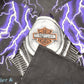 Vintage 1992 Harley Davidson Motorcycles Thunder & Lightning All Over Print T-Shirt Men's Medium from propervintagecanada