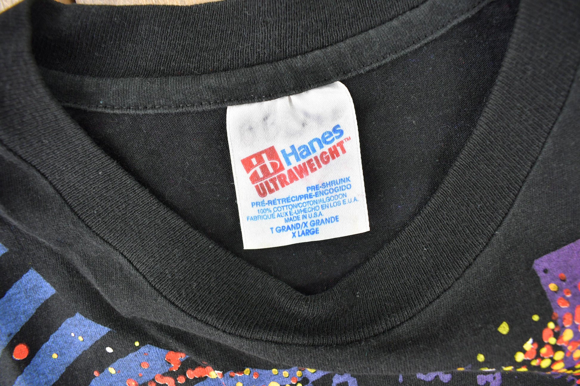 Vintage 1992 Jimi Hendrix Are You Experienced? All Over Print Single Stitch Band T-Shirt from propervintagecanada