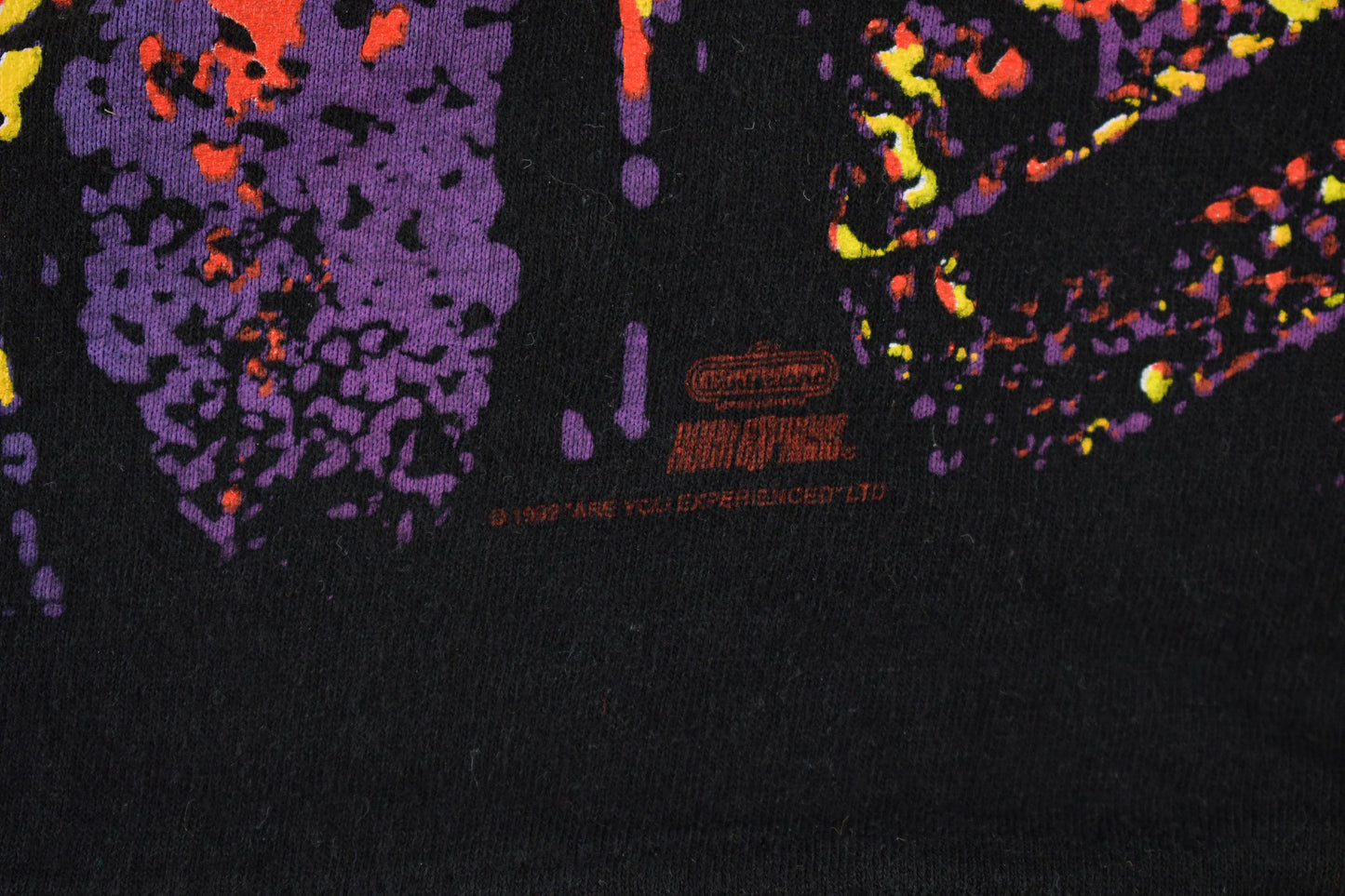 Vintage 1992 Jimi Hendrix Are You Experienced? All Over Print Single Stitch Band T-Shirt from propervintagecanada
