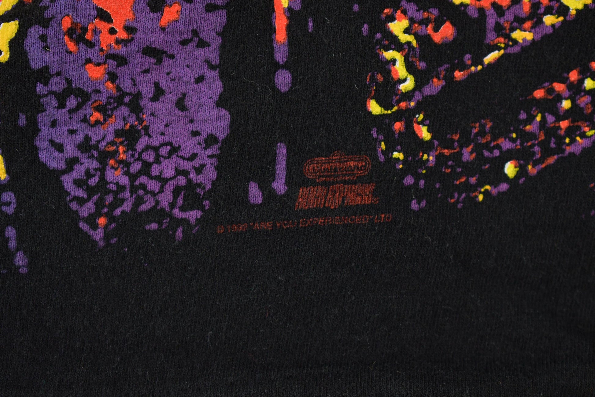 Vintage 1992 Jimi Hendrix Are You Experienced? All Over Print Single Stitch Band T-Shirt from propervintagecanada