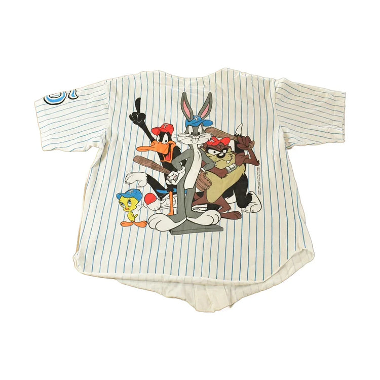 Vintage 1992 Looney Tunes Baseball Jersey Shirt Men's XL from propervintagecanada