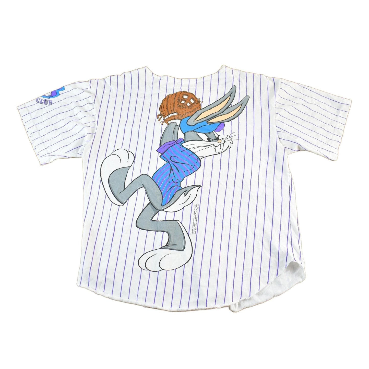 Vintage 1992 Looney Tunes Bugs Bunny Baseball Jersey Shirt Men's Medium from propervintagecanada