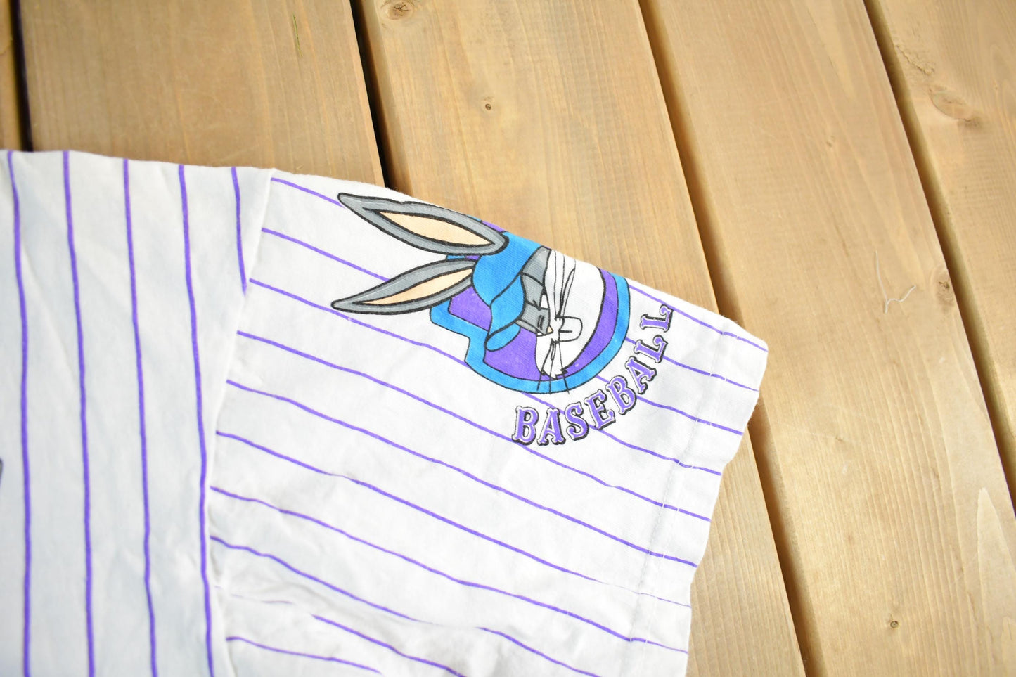 Vintage 1992 Looney Tunes Bugs Bunny Baseball Jersey Shirt Men's Medium from propervintagecanada