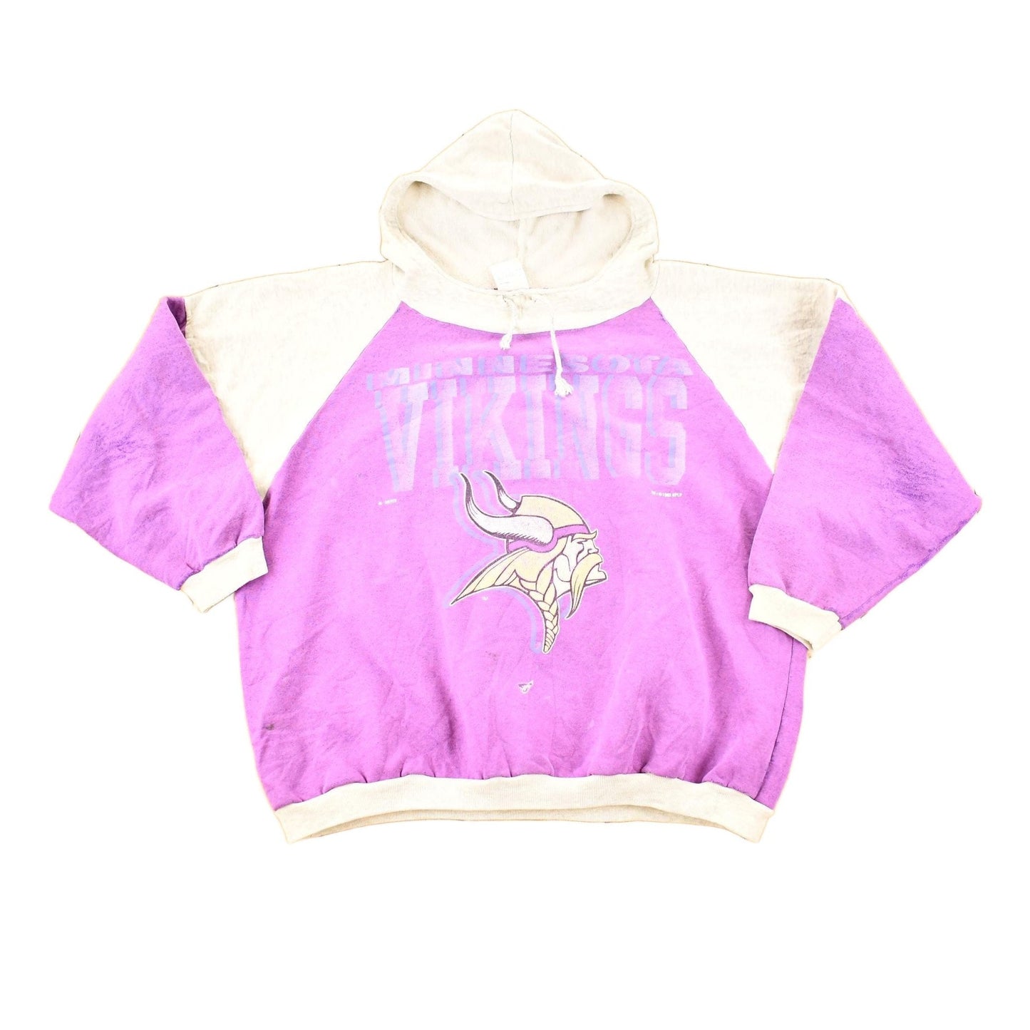 Vintage 1992 Minnesota Vikings NFL Hoodie Sweatshirt Men's L from propervintagecanada