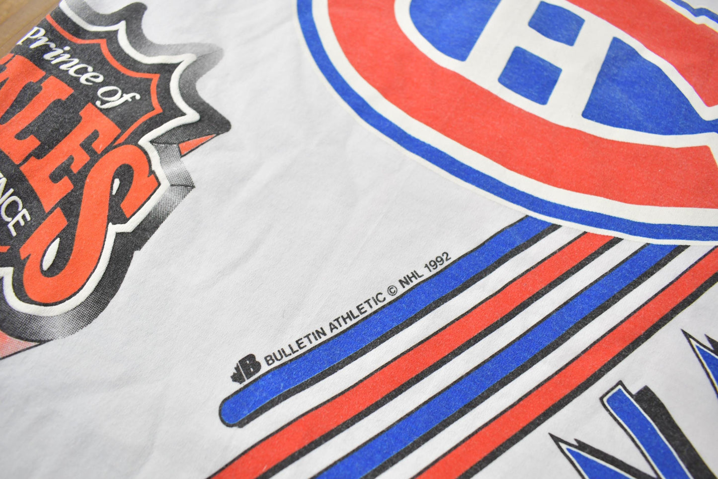 Vintage 1992 Montreal Canadiens NHL All Over Print Graphic T-Shirt Men's 3XL from propervintagecanada