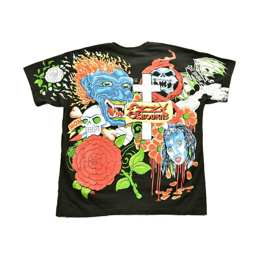 Vintage 1992 Ozzy Osbourne No More Tours T-Shirt All Over Print Band Men's Large from propervintagecanada