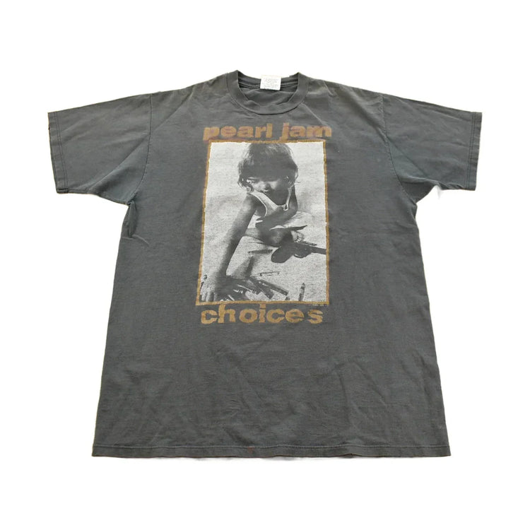 Vintage 1992 Pearl Jam Choices Band T-Shirt Men's XL from propervintagecanada