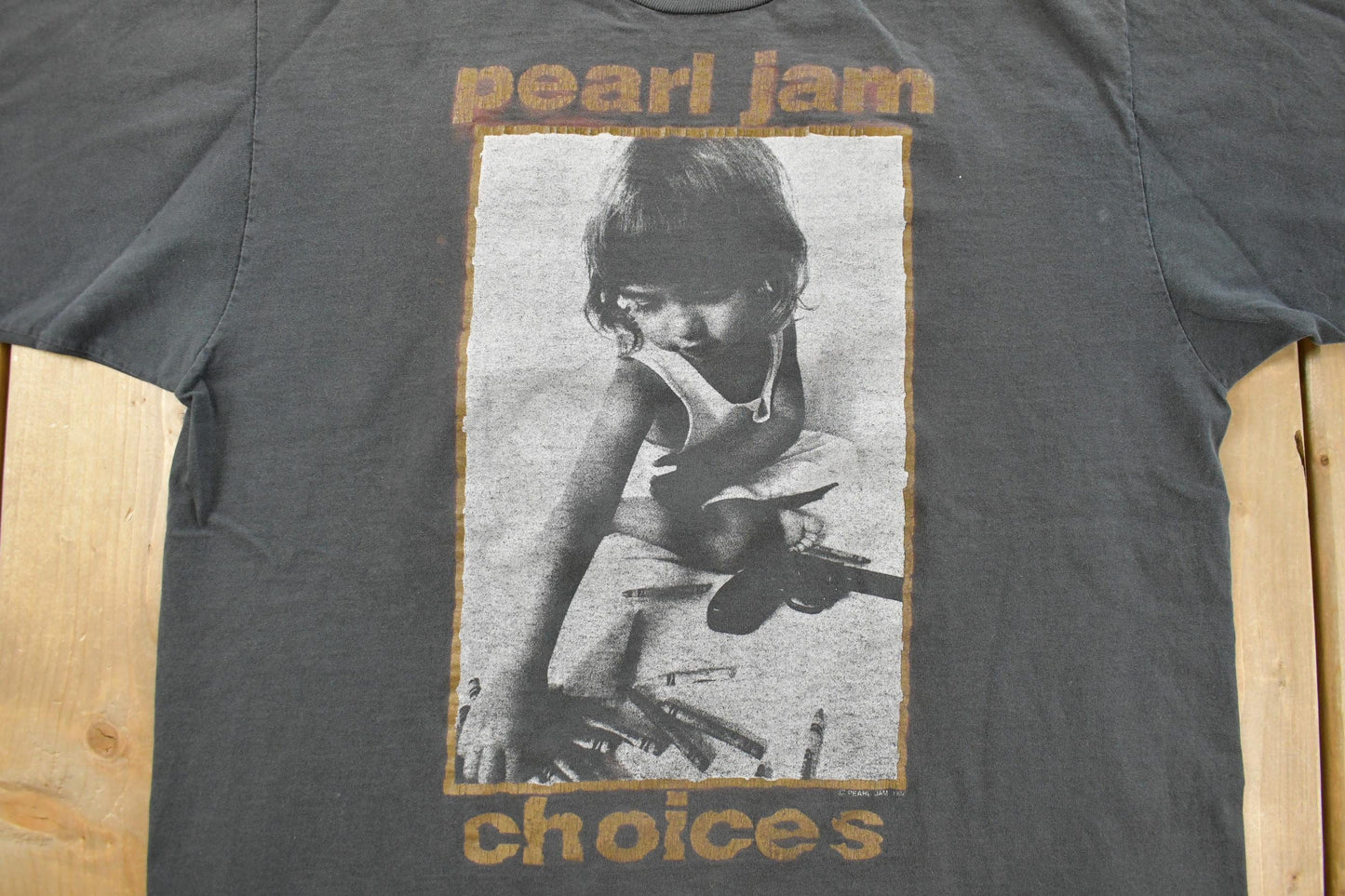 Vintage 1992 Pearl Jam Choices Band T-Shirt Men's XL from propervintagecanada