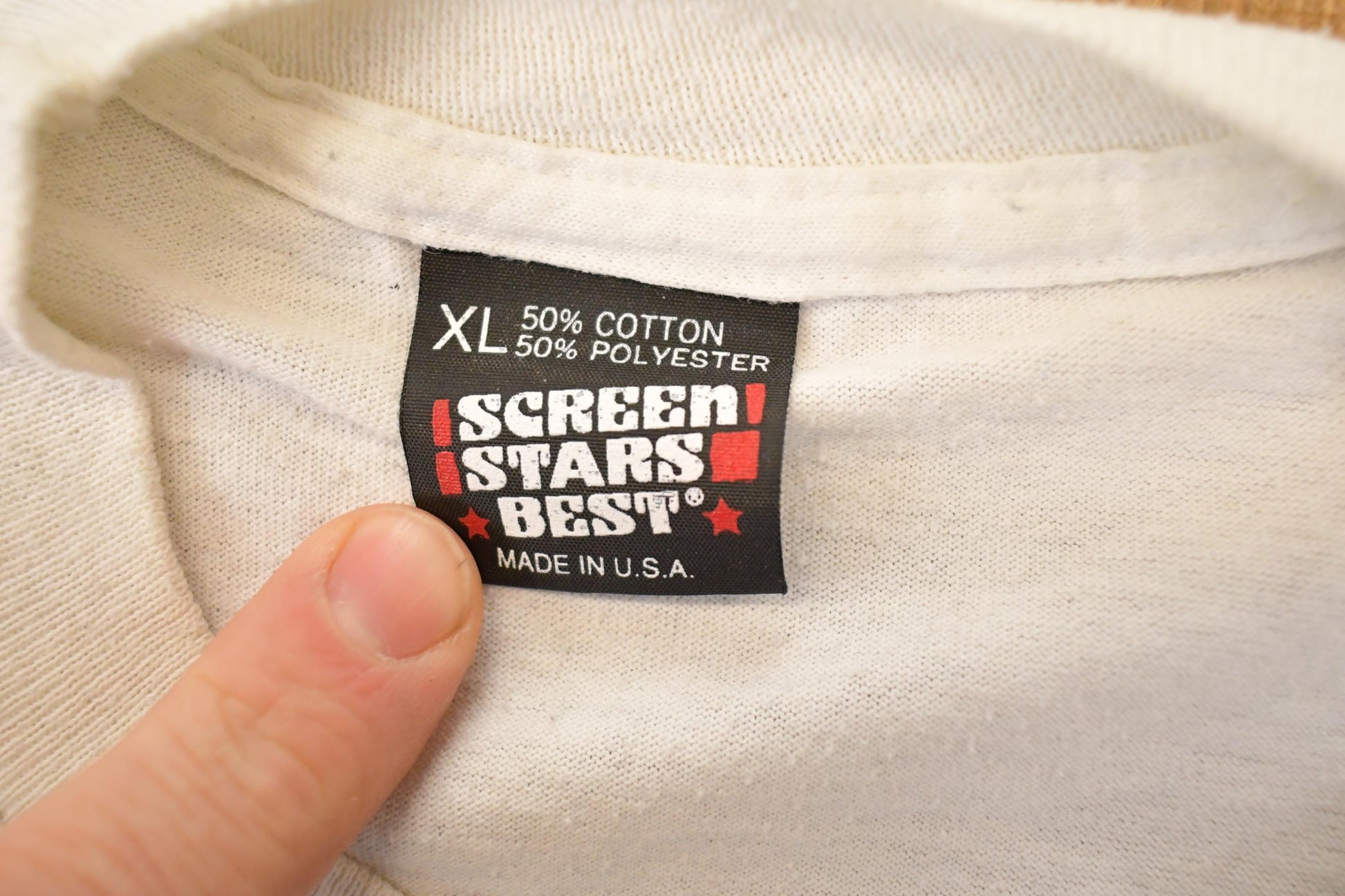 Vintage 1992 Screen Stars Best Turn Back The Clock In Nashwauk Souvenir T-Shirt Men's L from propervintagecanada