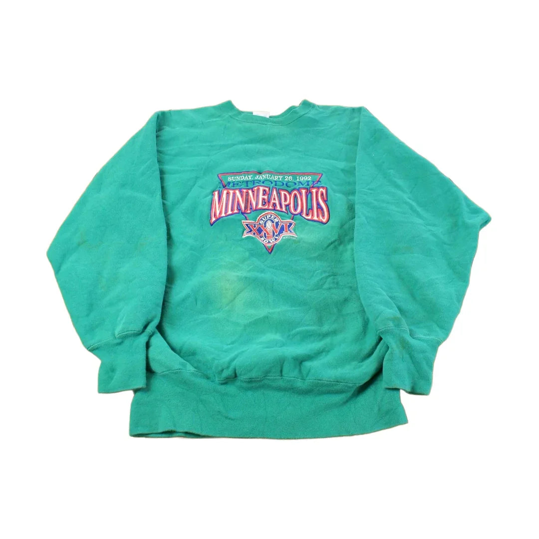 Vintage 1992 Super Bowl XXVI Crewneck Sweatshirt, Men's XL from propervintagecanada