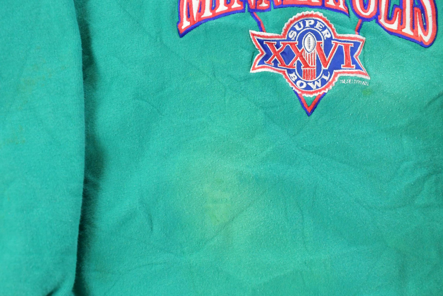 Vintage 1992 Super Bowl XXVI Crewneck Sweatshirt, Men's XL from propervintagecanada