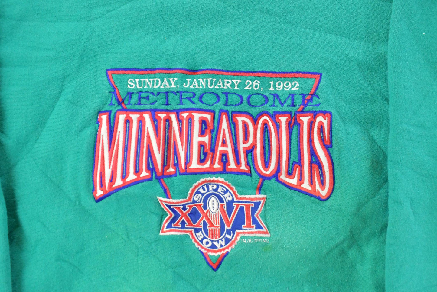 Vintage 1992 Super Bowl XXVI Crewneck Sweatshirt, Men's XL from propervintagecanada