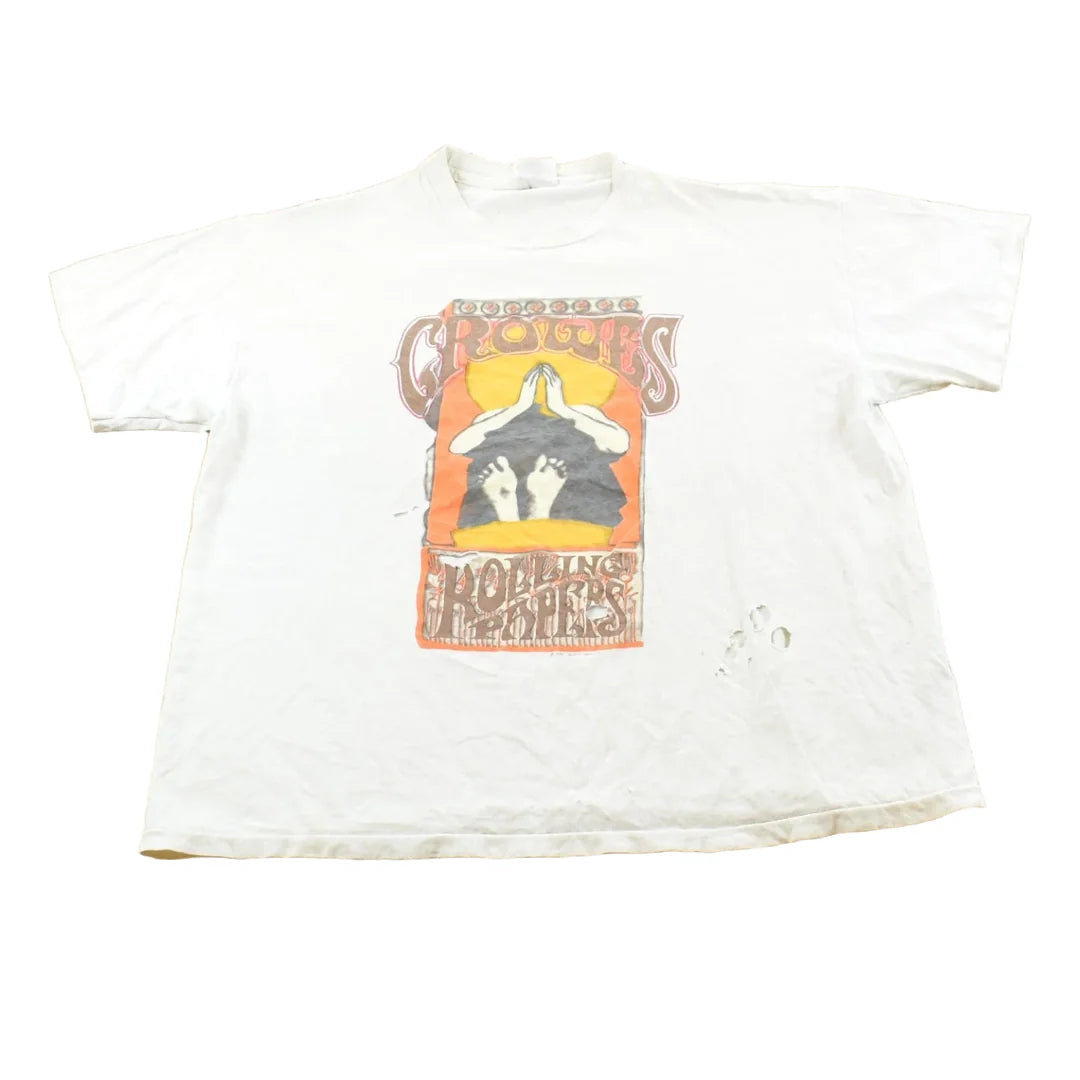 Vintage 1992 The Black Crows High As the Moon Tour Thrashed Rock T-Shirt Mens L from propervintagecanada