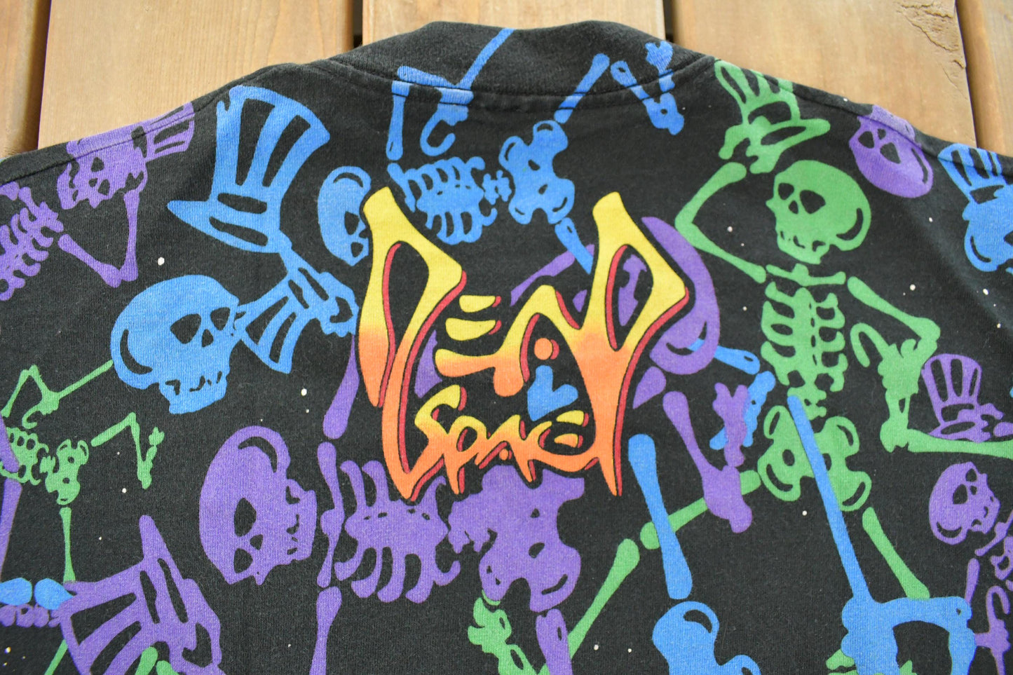 Vintage 1992 The Grateful Dead Dead Spaces All Over Print Graphic T-Shirt Men's XL from propervintagecanada