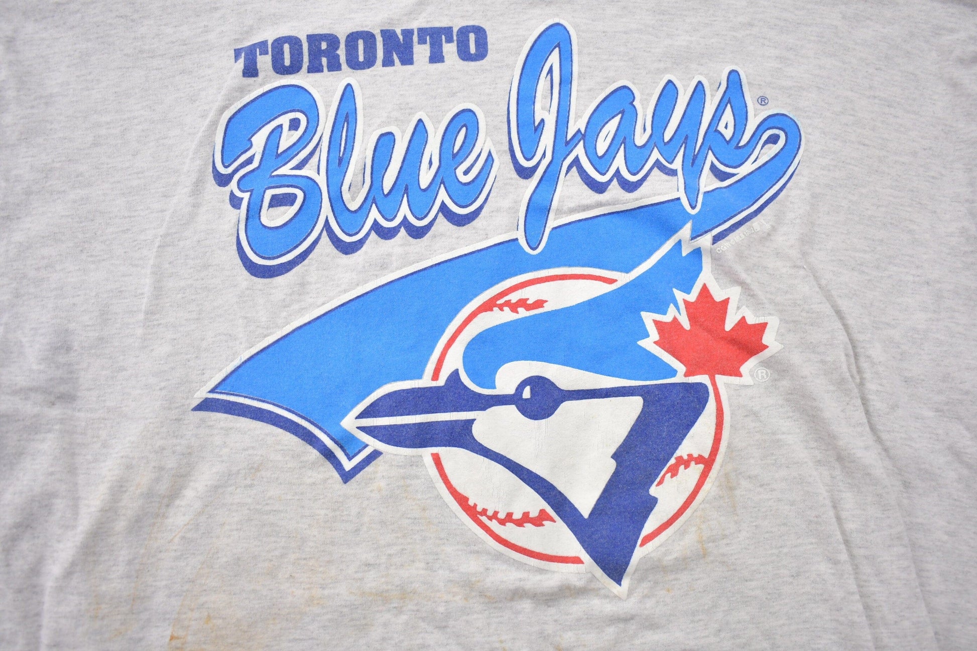 Vintage 1992 Toronto Blue Jays MLB Ringer Graphic T-shirt Men's XL from propervintagecanada