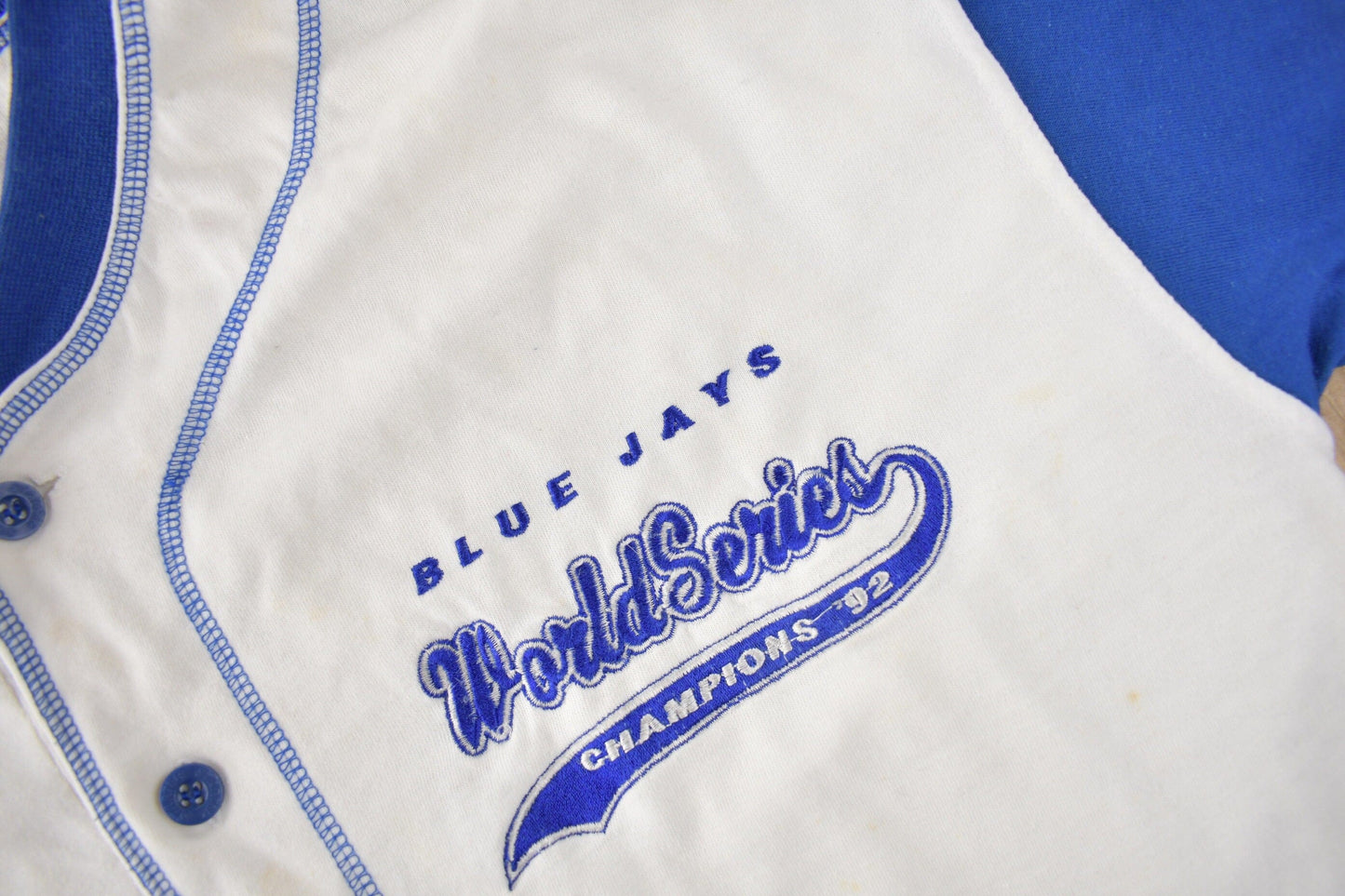 Vintage 1992 Toronto Blue Jays MLB World Series Champions Starter Jersey Size M from propervintagecanada
