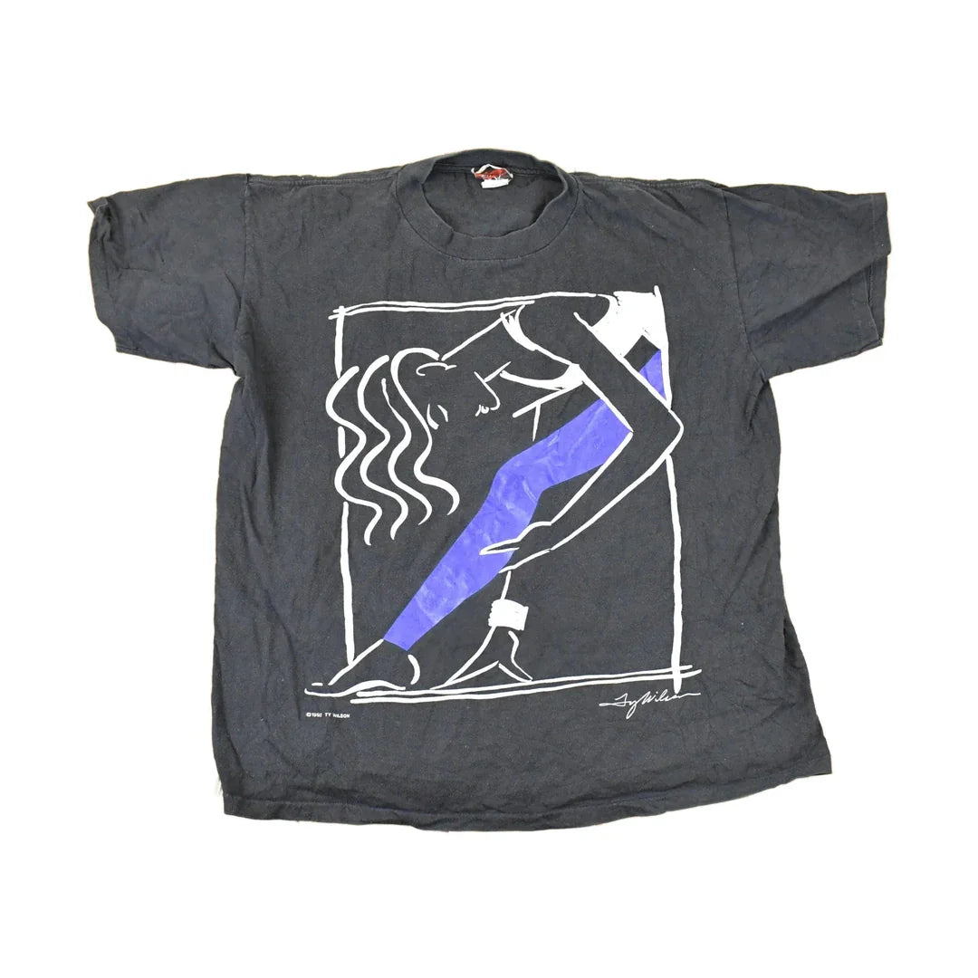 Vintage 1992 Ty Wilson Art 2 Wear Dancil Woman T-Shirt Women's L from propervintagecanada