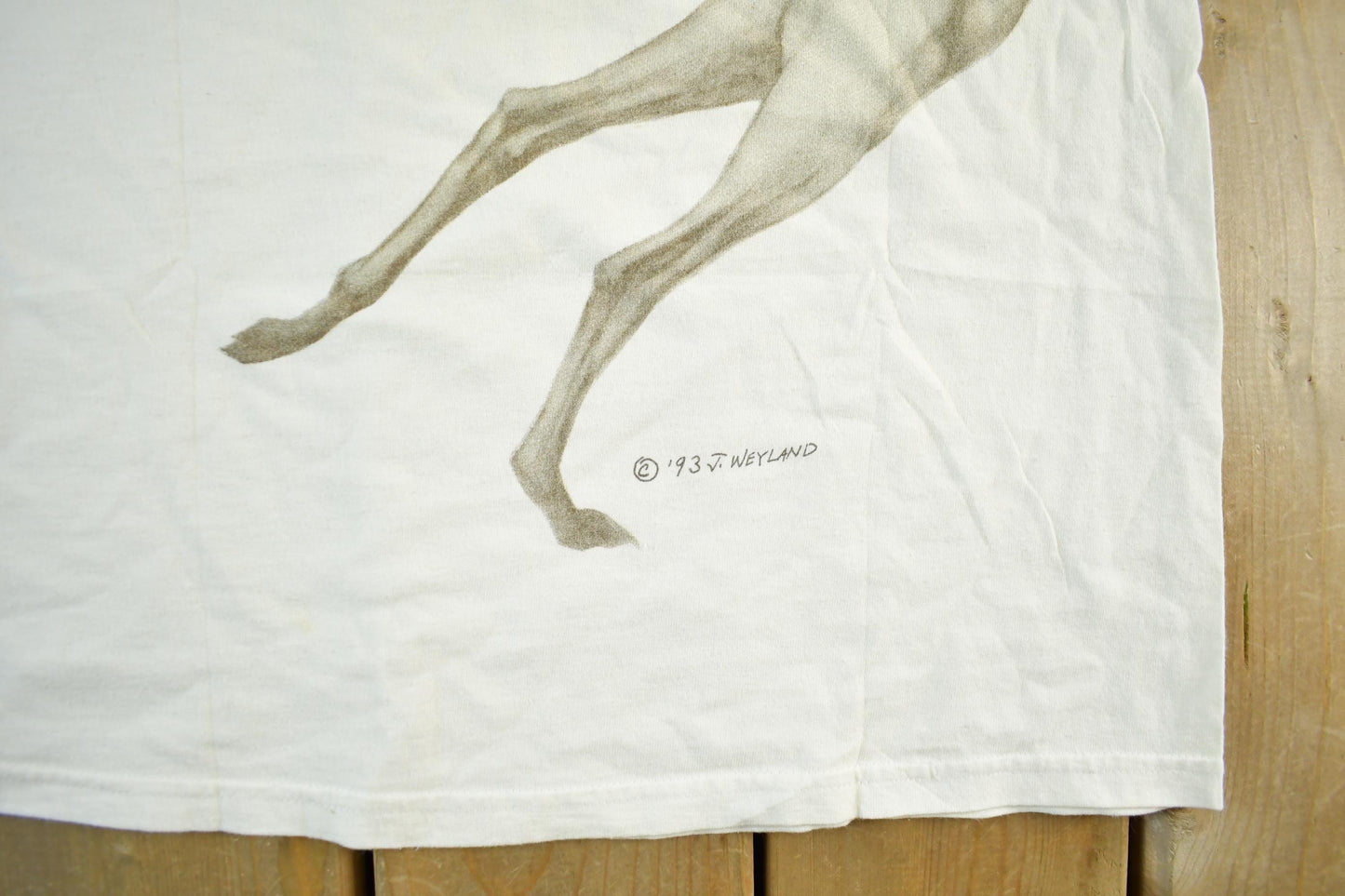 Vintage 1993 Adopt A Greyhound Graphic T-Shirt Men's Medium from propervintagecanada