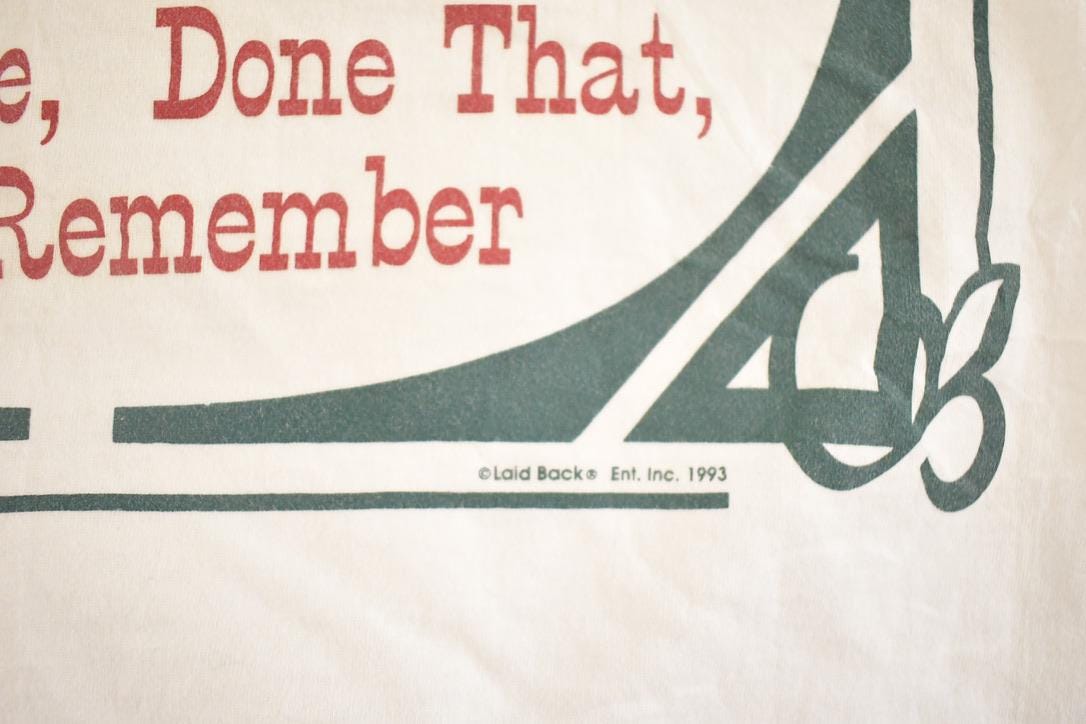 Vintage 1993 Antique Person Souvenir Travel T-Shirt Mens L from propervintagecanada