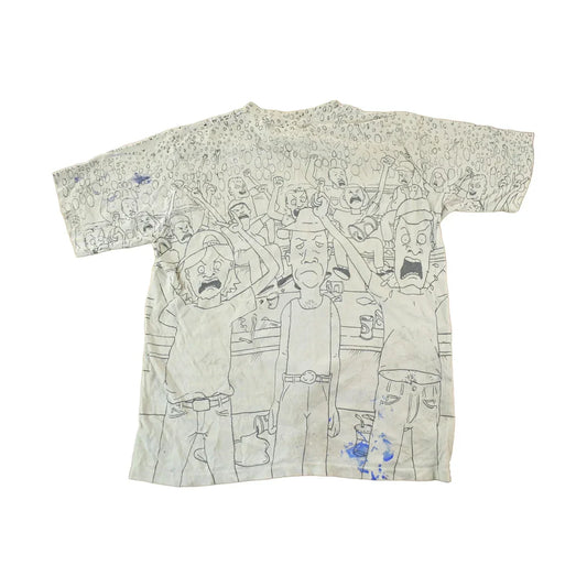 Vintage 1993 Beavis And Butthead MTV All Over Print T-Shirt Men's Medium from propervintagecanada