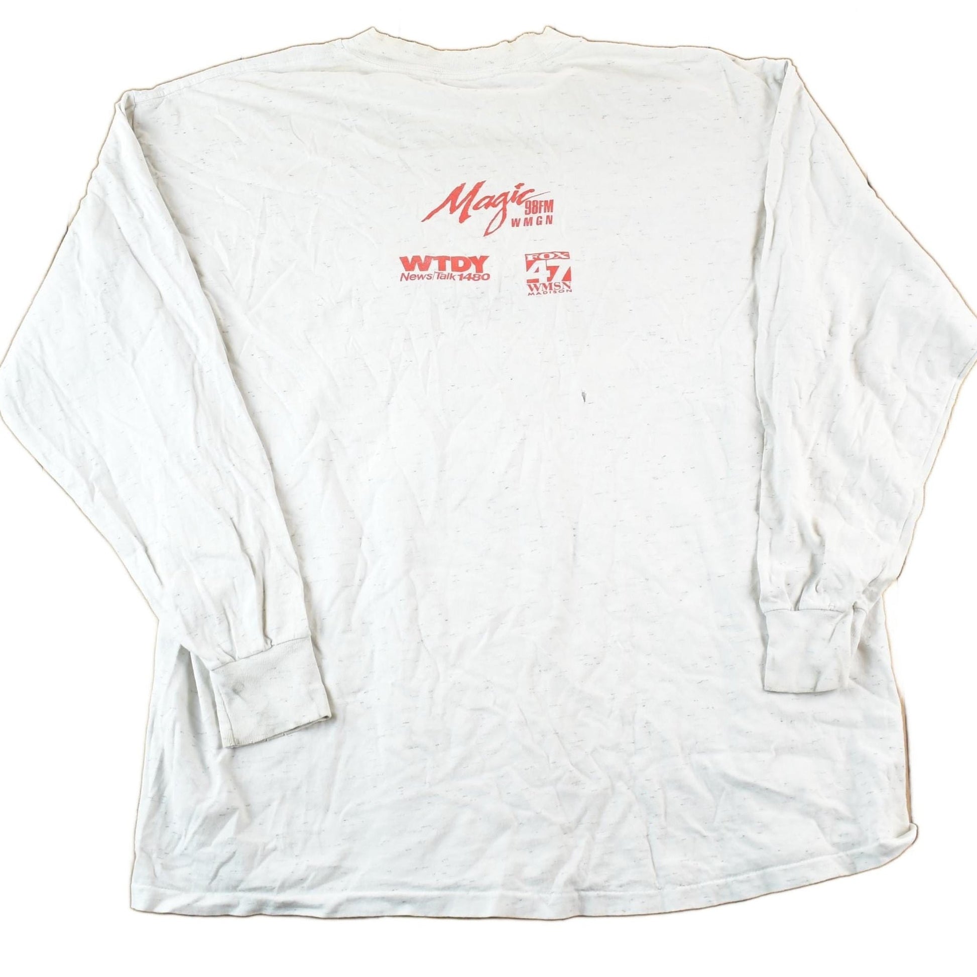 Vintage 1993 Brett Favre Jingle Bell Run For Arthritis Souvenir Long Sleeve T-Shirt Mens XL from propervintagecanada