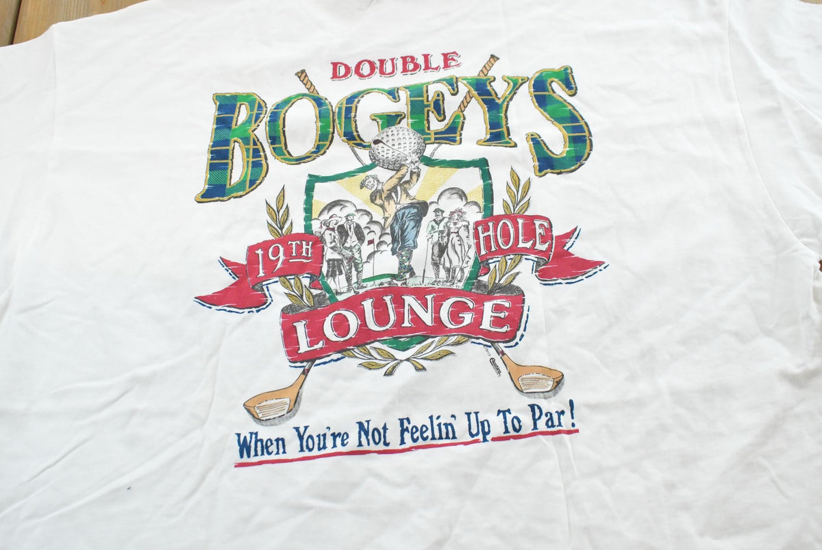 Vintage 1993 Double Bogey's 19th Hole Lounge Marthas's Vineyard Bar T-Shirt Men's 2XL from propervintagecanada