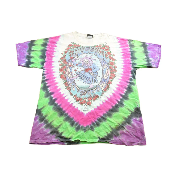 Vintage 1993 Grateful Dead All Over Print Tie Dye T-shirt Made In USA from propervintagecanada