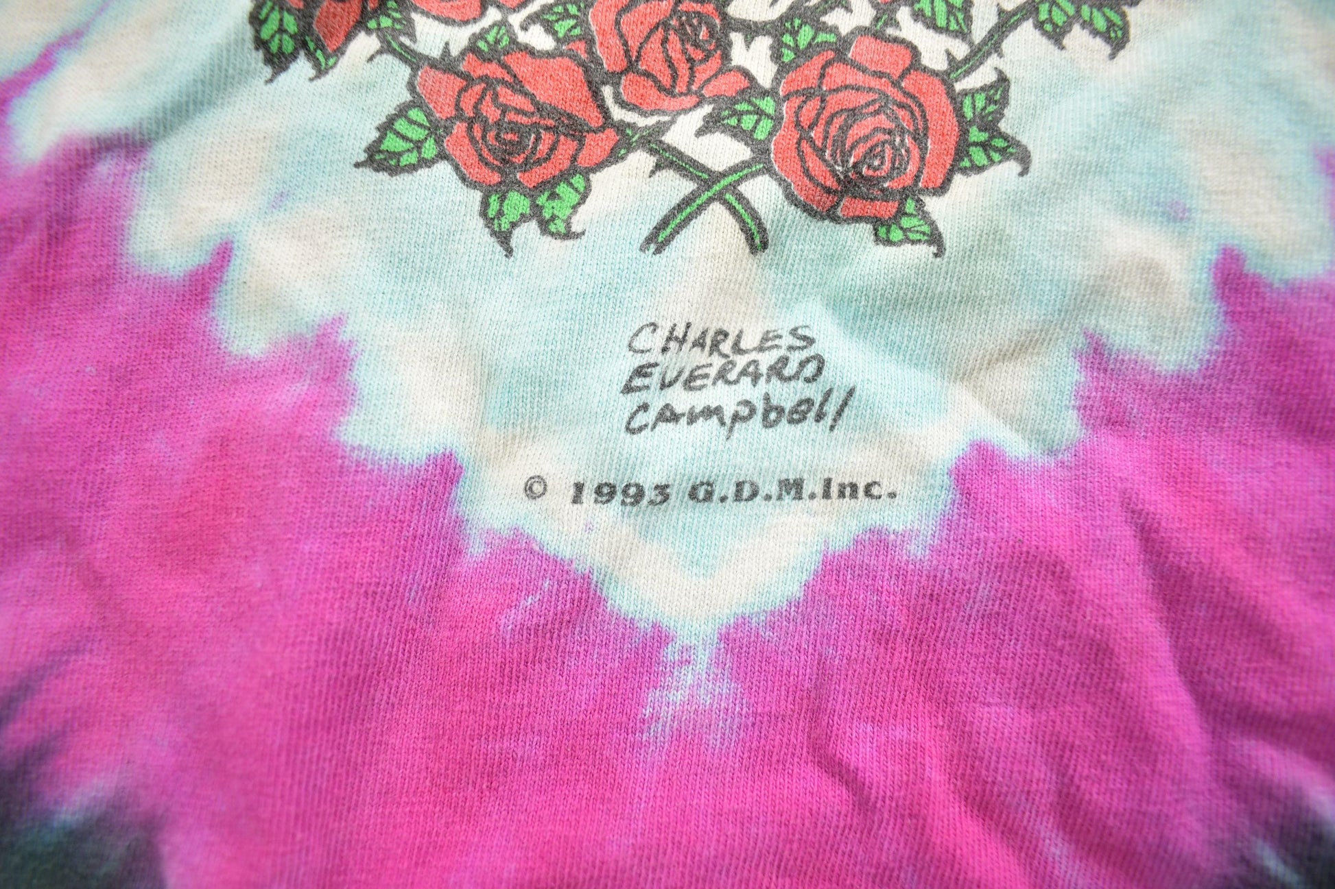 Vintage 1993 Grateful Dead All Over Print Tie Dye T-shirt Made In USA from propervintagecanada