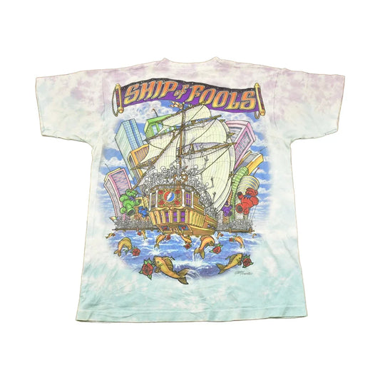 Vintage 1993 Grateful Dead Ship Of Fools All Over Print Pirate T-shirt Men's Large from propervintagecanada