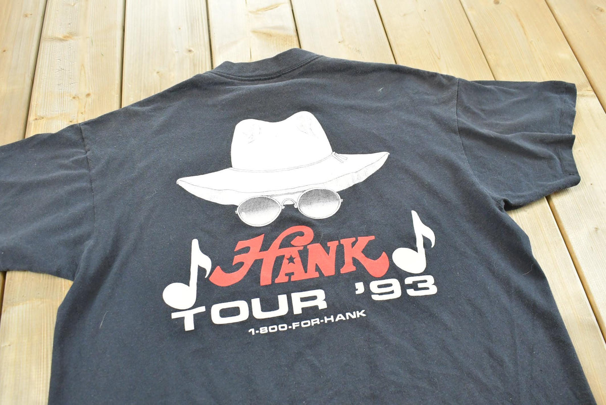 Vintage 1993 Hank Williams Jr Tour Country Music T-Shirt Mens L from propervintagecanada