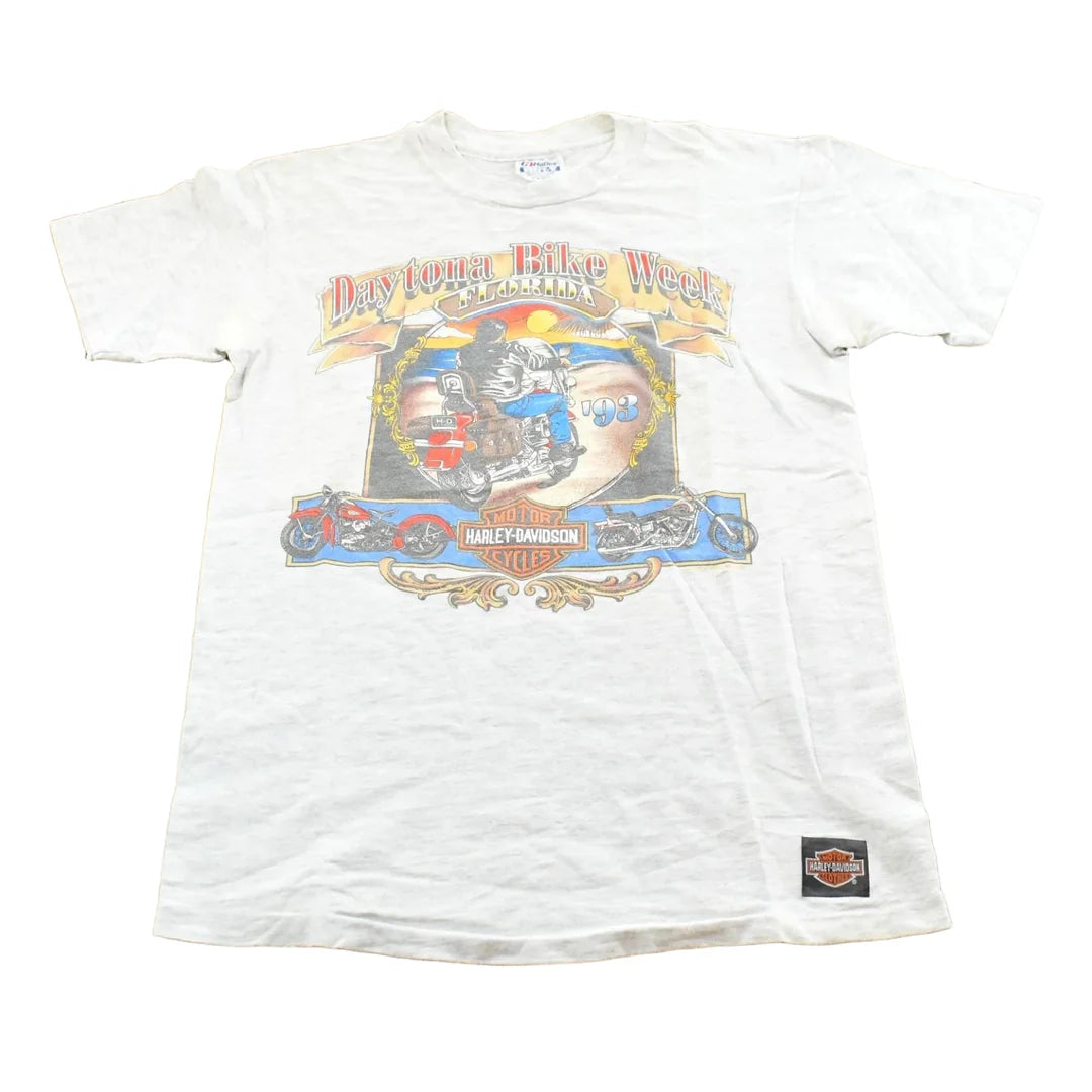 Vintage 1993 Harley Davidson Bike Week Daytona Beach T-Shirt Mens M from propervintagecanada