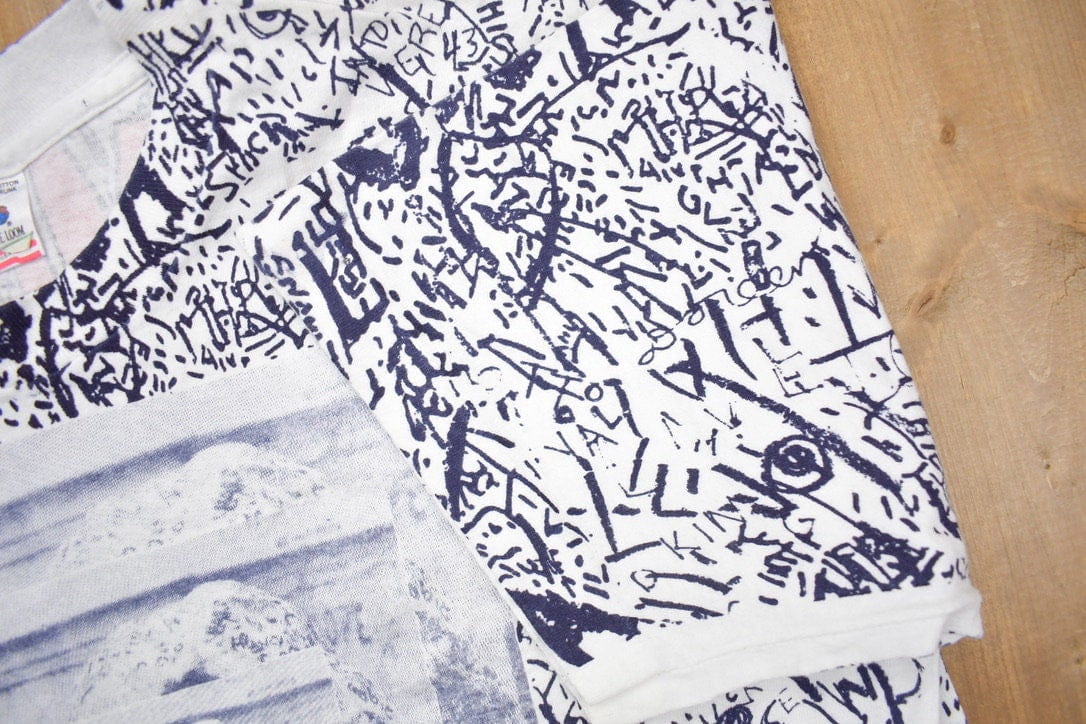Vintage 1993 Jim Morrison lizard King All Over Print Graphic T Shirt Men's Large from propervintagecanada