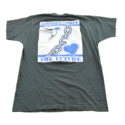 Vintage 1993 Leonard Cohen The Future World Tour T-Shirt Mens S from propervintagecanada