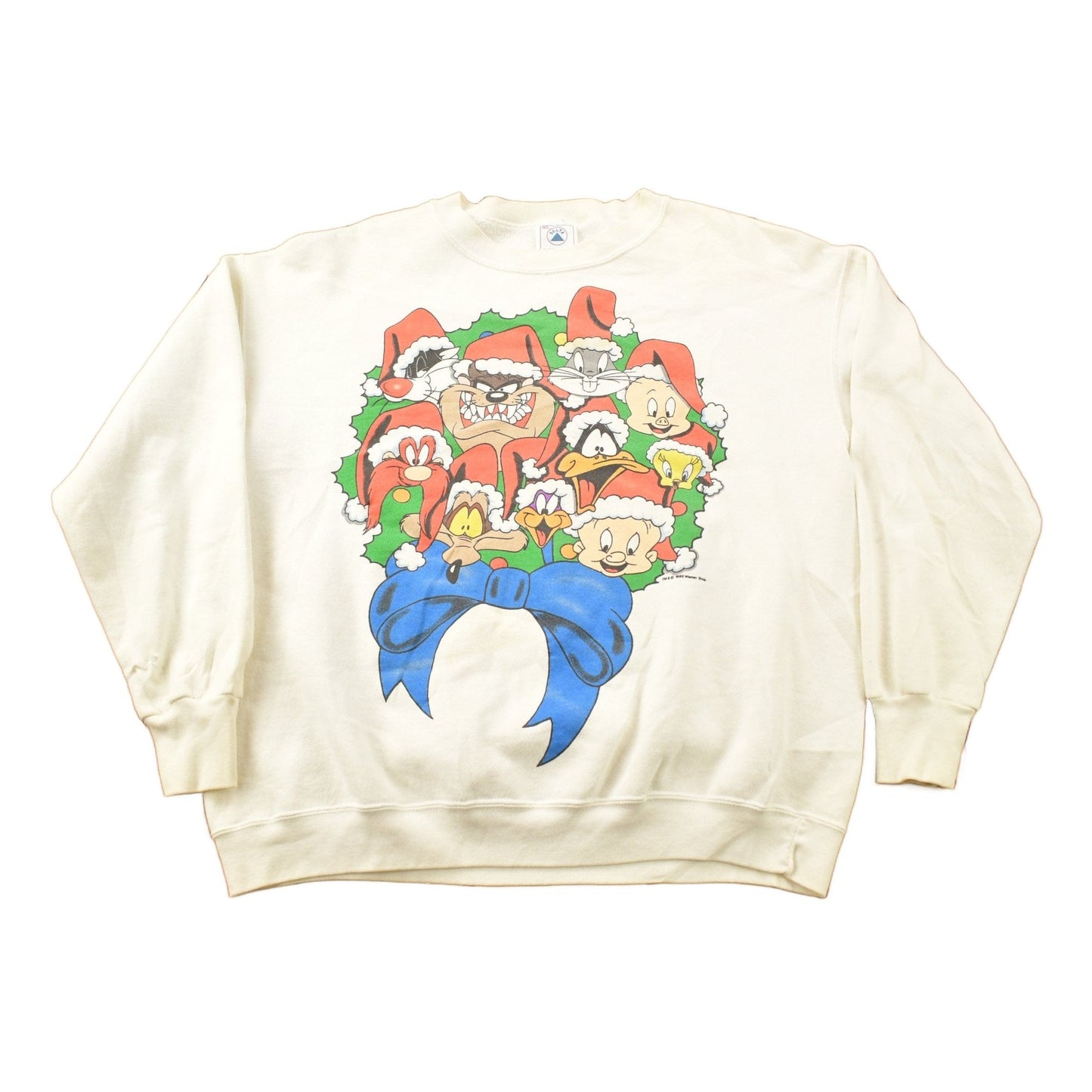 Vintage 1993 Looney Tunes Christmas Theme Crewneck Men's XL from propervintagecanada