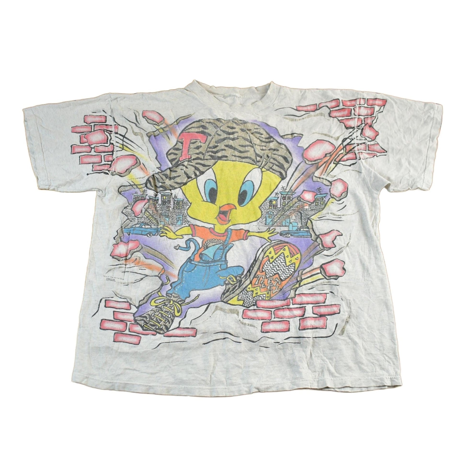 Vintage 1993 Looney Tunes Tweety Bird Cartoon T-Shirt Adult Large Men's Large from propervintagecanada