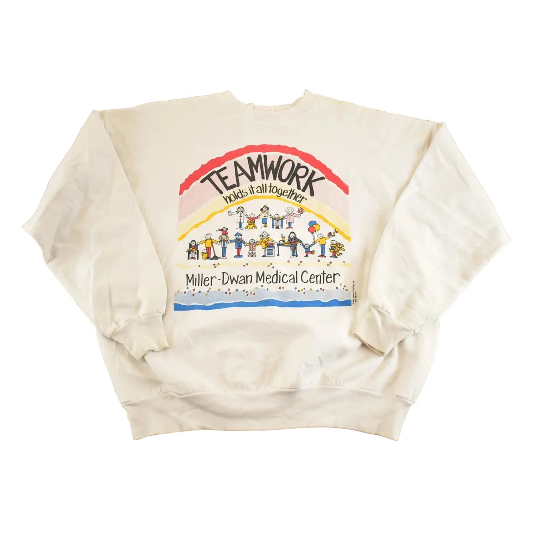 Vintage 1993 Miller Dwan Medical Centre Souvenir Crewneck Sweatshirt Women's L from propervintagecanada