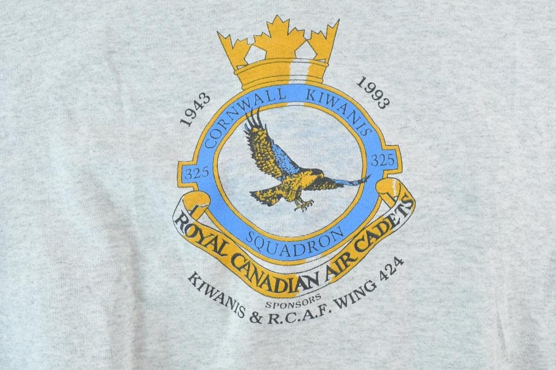 Vintage 1993 Royal Canadian Air Cadets Souvenir Crewneck Sweatshirt Men's Large from propervintagecanada