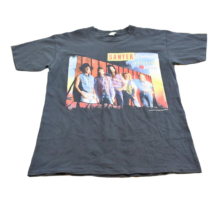 Vintage 1993 Sawyer Brown Band T-Shirt Outskirts of Town Tour Mens Large from propervintagecanada