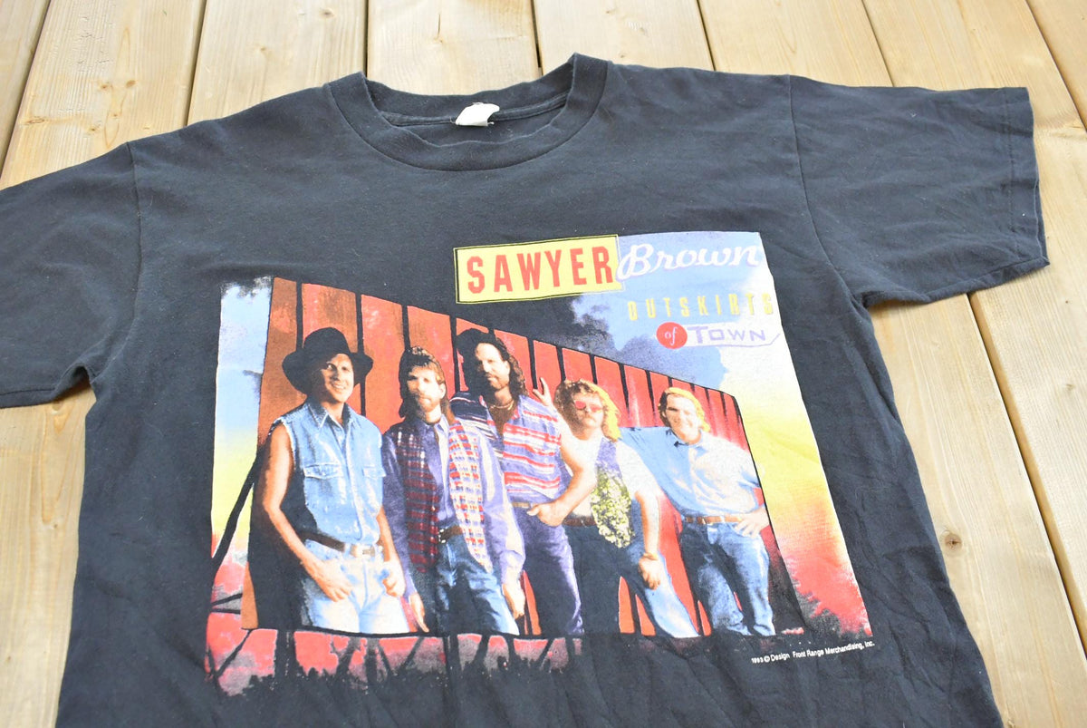 Vintage 1993 Sawyer Brown Band T-Shirt Outskirts of Town Tour Mens Large from propervintagecanada