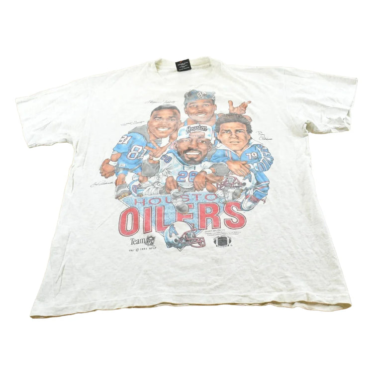 Vintage 1993 Shirt Xplosion Houston Oilers Big Head NFL Football T-Shirt Men's XL from propervintagecanada
