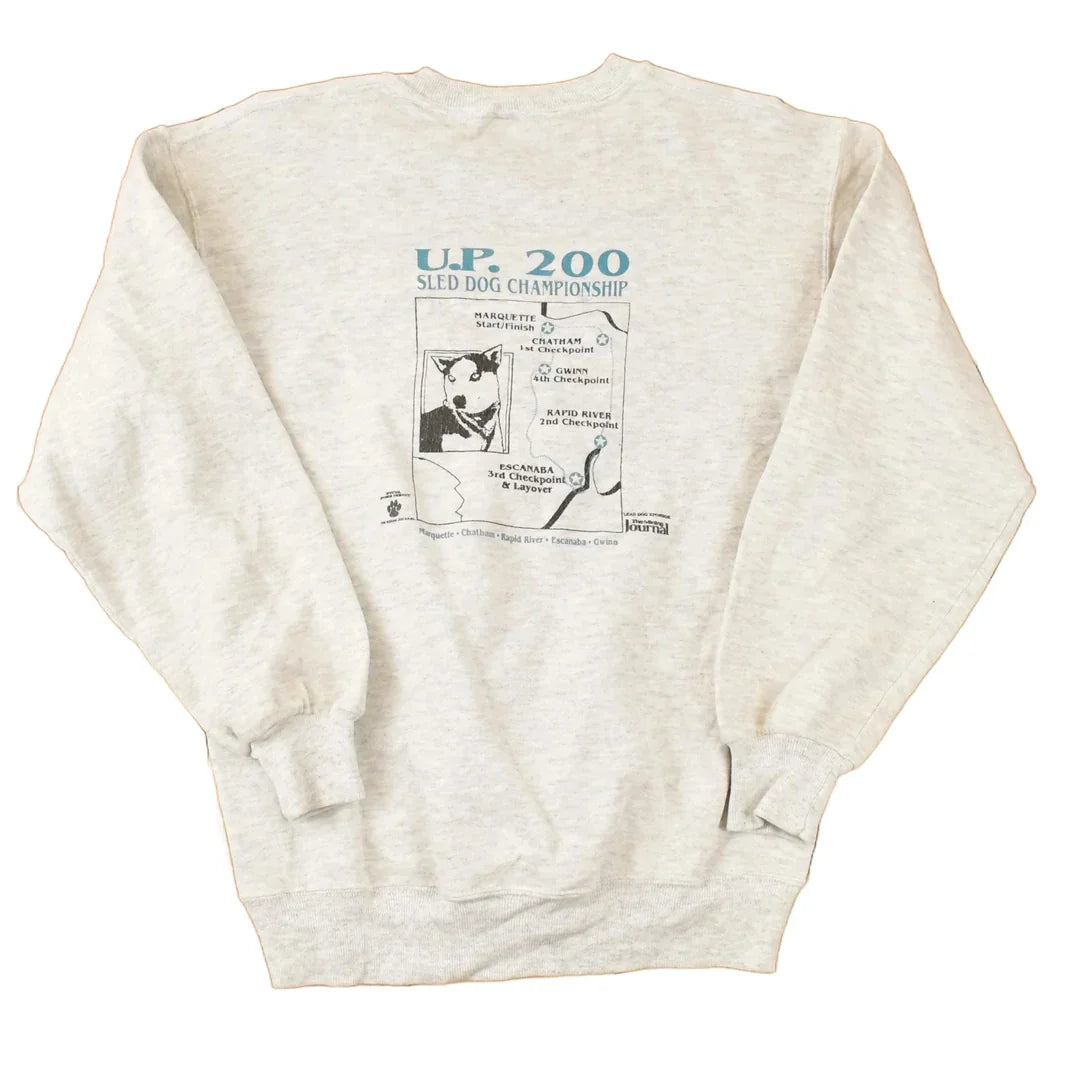 Vintage 1993 Sled Dog Championship Graphic Print Crewneck Sweatshirt Mens L from propervintagecanada