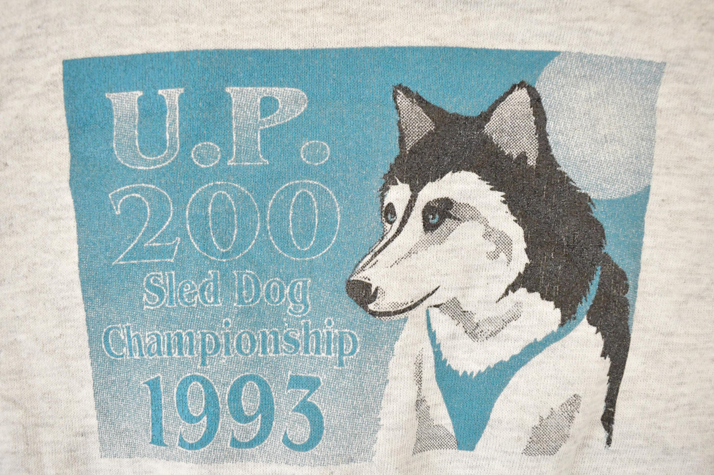 Vintage 1993 Sled Dog Championship Graphic Print Crewneck Sweatshirt Mens L from propervintagecanada