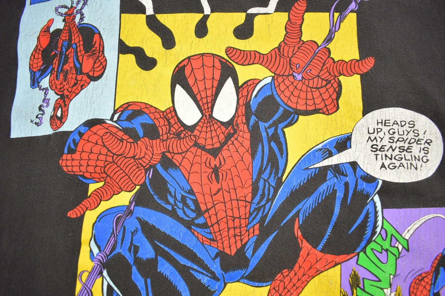 Vintage 1993 Spiderman MARVEL Comics Comicbook Promo T-shirt Men's 2XL from propervintagecanada