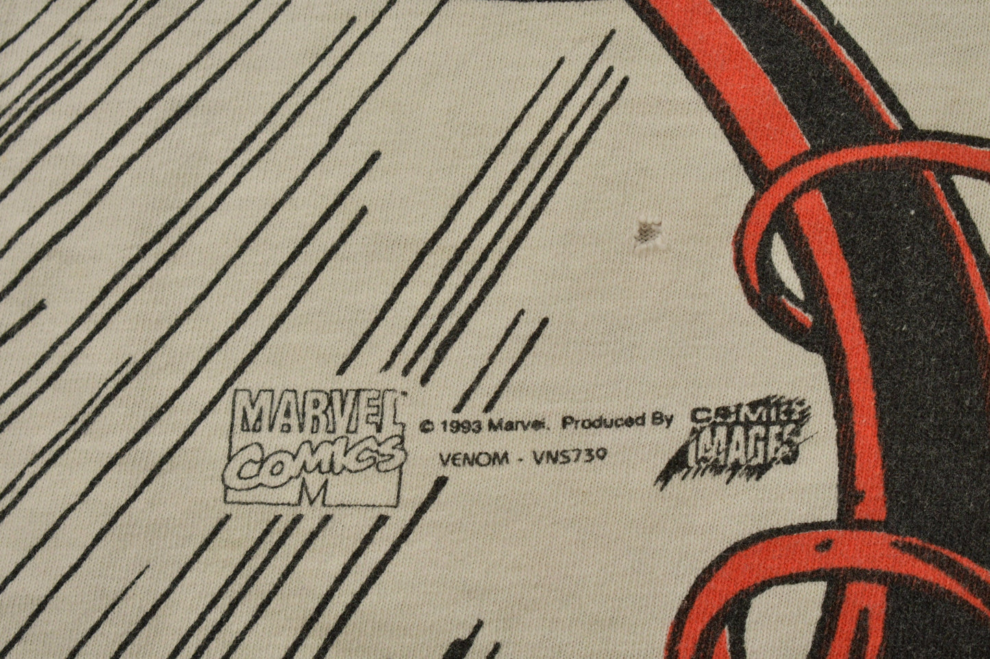 Vintage 1993 Spiderman Vs Venom Vs Carnage MARVEL Comics Mega Print T-Shirt from propervintagecanada