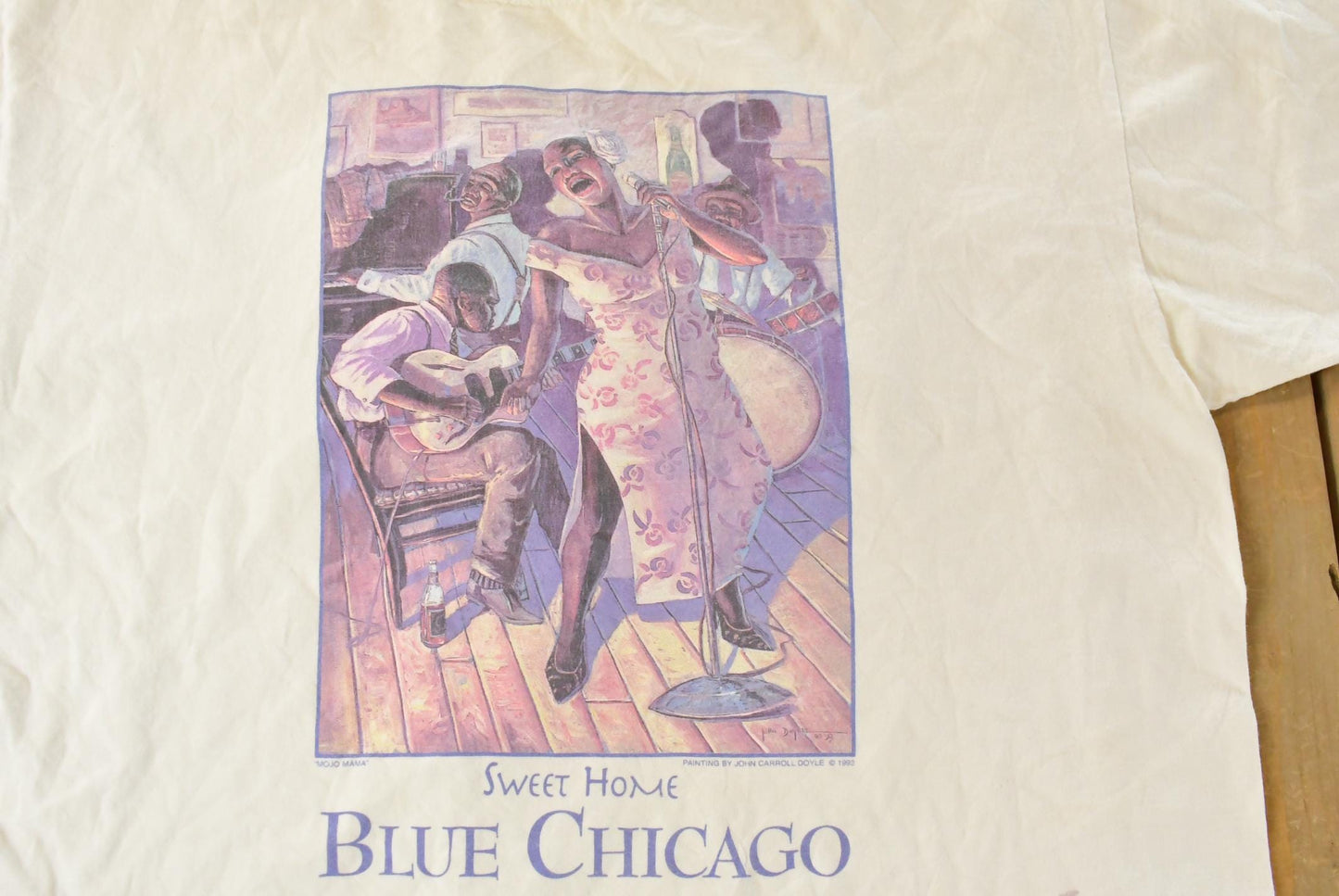 Vintage 1993 Sweet Home Blue Chicago T-Shirt Men's XL / Souvenir T Shirt / Streetwear / Chicago Blues / Vintage Band Tee / Made In USA from propervintagecanada
