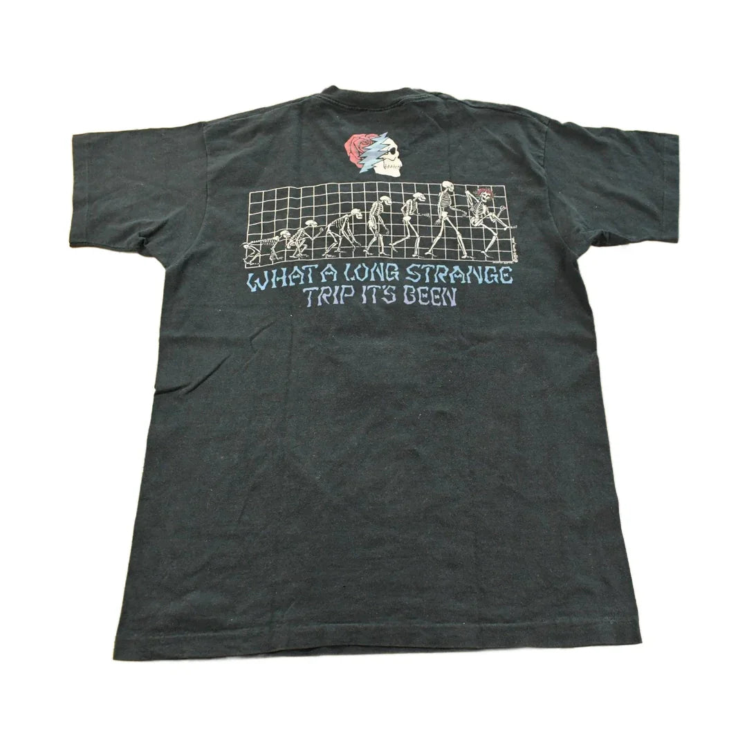 Vintage 1993 The Grateful Dead Evolution Long Strange Trip Liquid Blue Graphic T-Shirt Men's XL from propervintagecanada