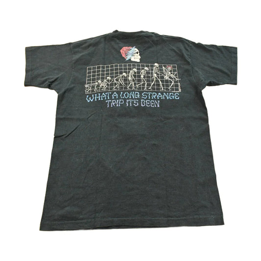 Vintage 1993 The Grateful Dead Evolution Long Strange Trip Liquid Blue Graphic T-Shirt Men's XL from propervintagecanada