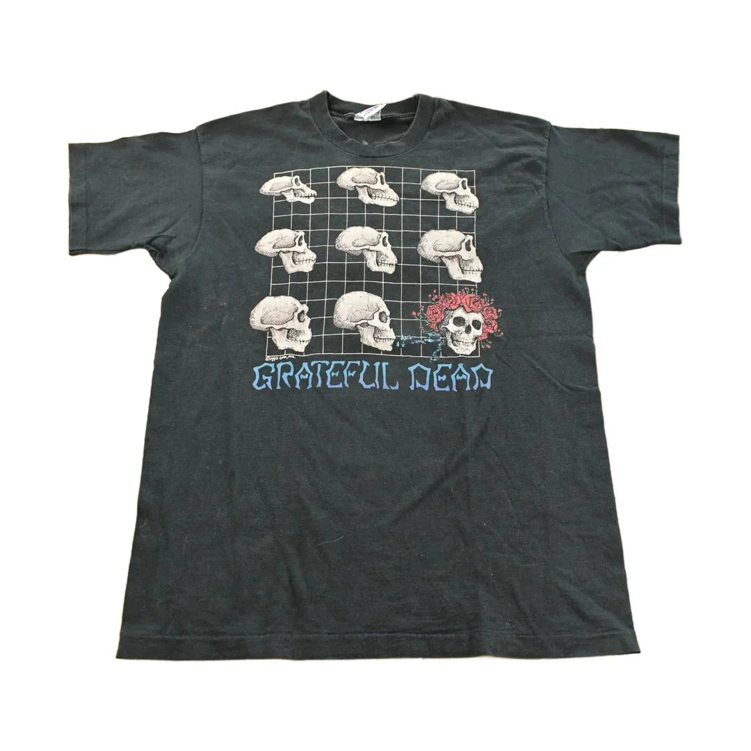Vintage 1993 The Grateful Dead Evolution Long Strange Trip Liquid Blue Graphic T-Shirt Men's XL from propervintagecanada