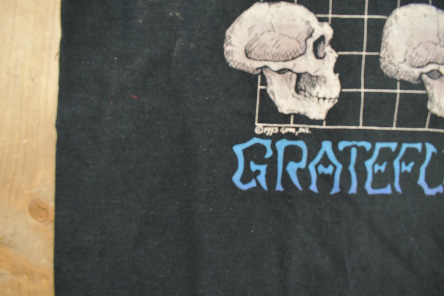 Vintage 1993 The Grateful Dead Evolution Long Strange Trip Liquid Blue Graphic T-Shirt Men's XL from propervintagecanada