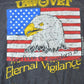 Vintage 1993 UAW Vet American Eagle Souvenir Single Stitch Graphic Print T-Shirt Men's XL from propervintagecanada